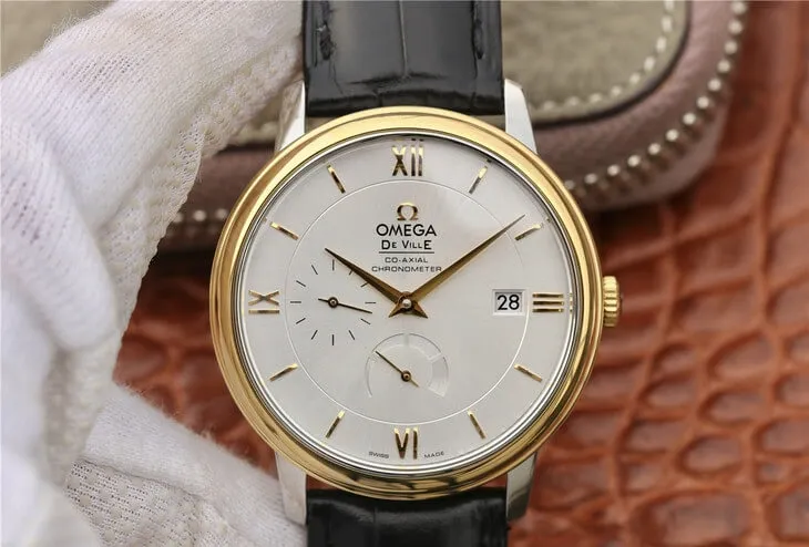 Omega De Ville 424.53.40.21.02.002 ZF Factory 1:1 Best Edition Replica Watch Black Leather Strap